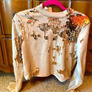 Interchangeable sequin crop top